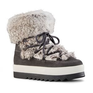 NWT Cougar Vanora Waterproof Rabbit Fur Boots
